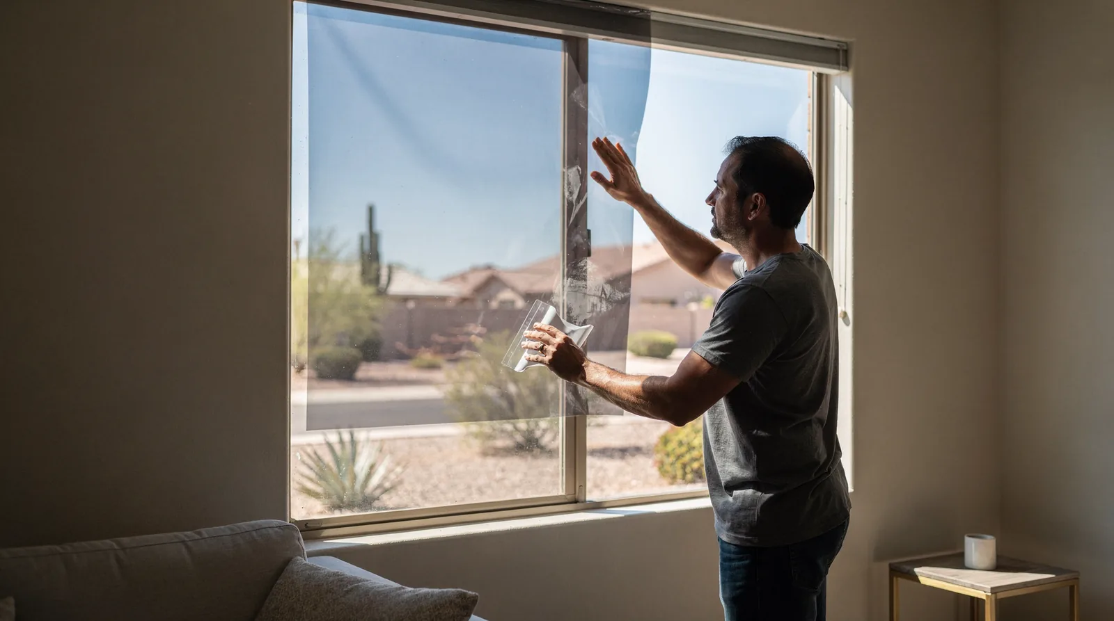The first and most critical step is avoiding direct sunlight on the glass while cleaning