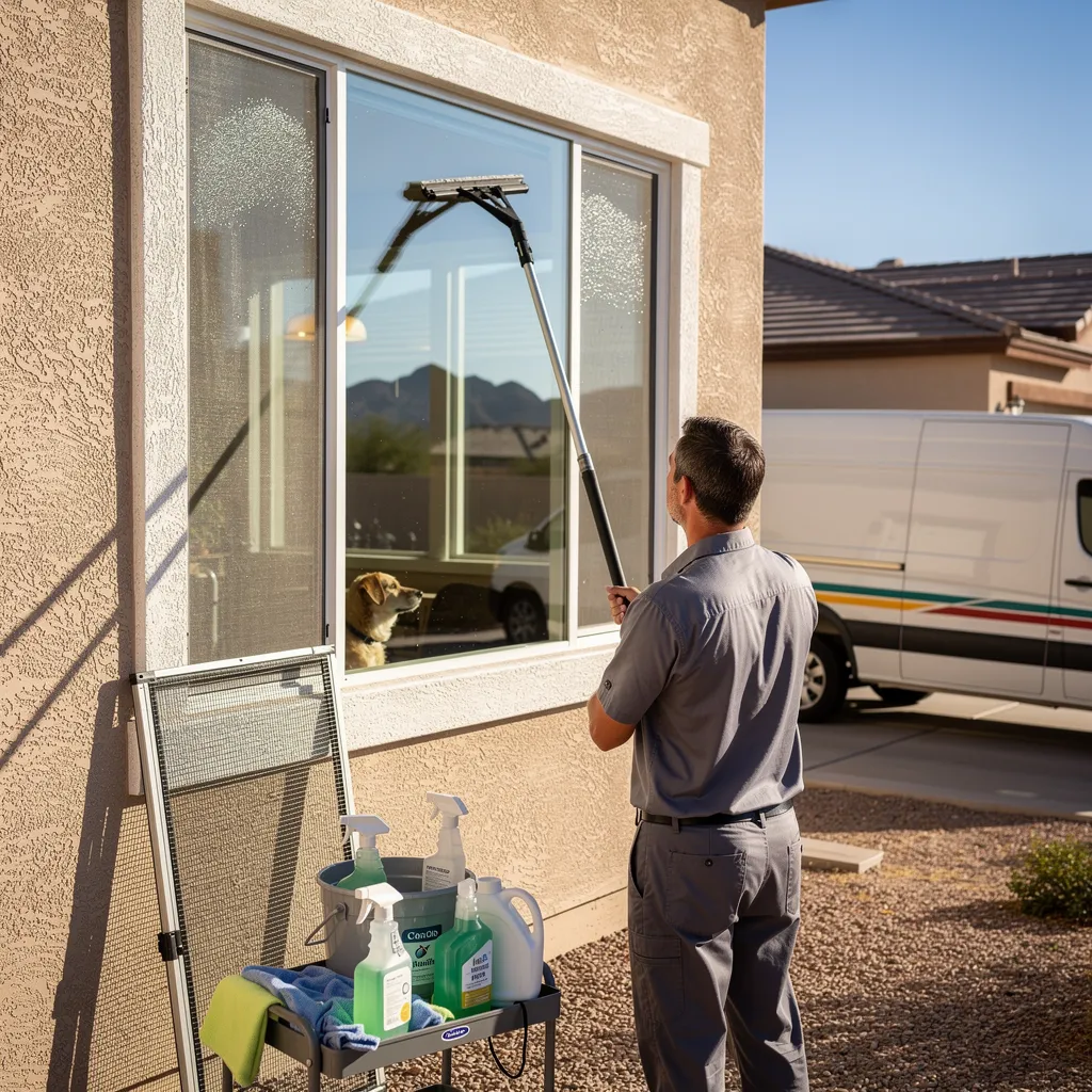 Local providers such as AZ Window Cleaners serve residential and commercial customers throughout the Phoenix