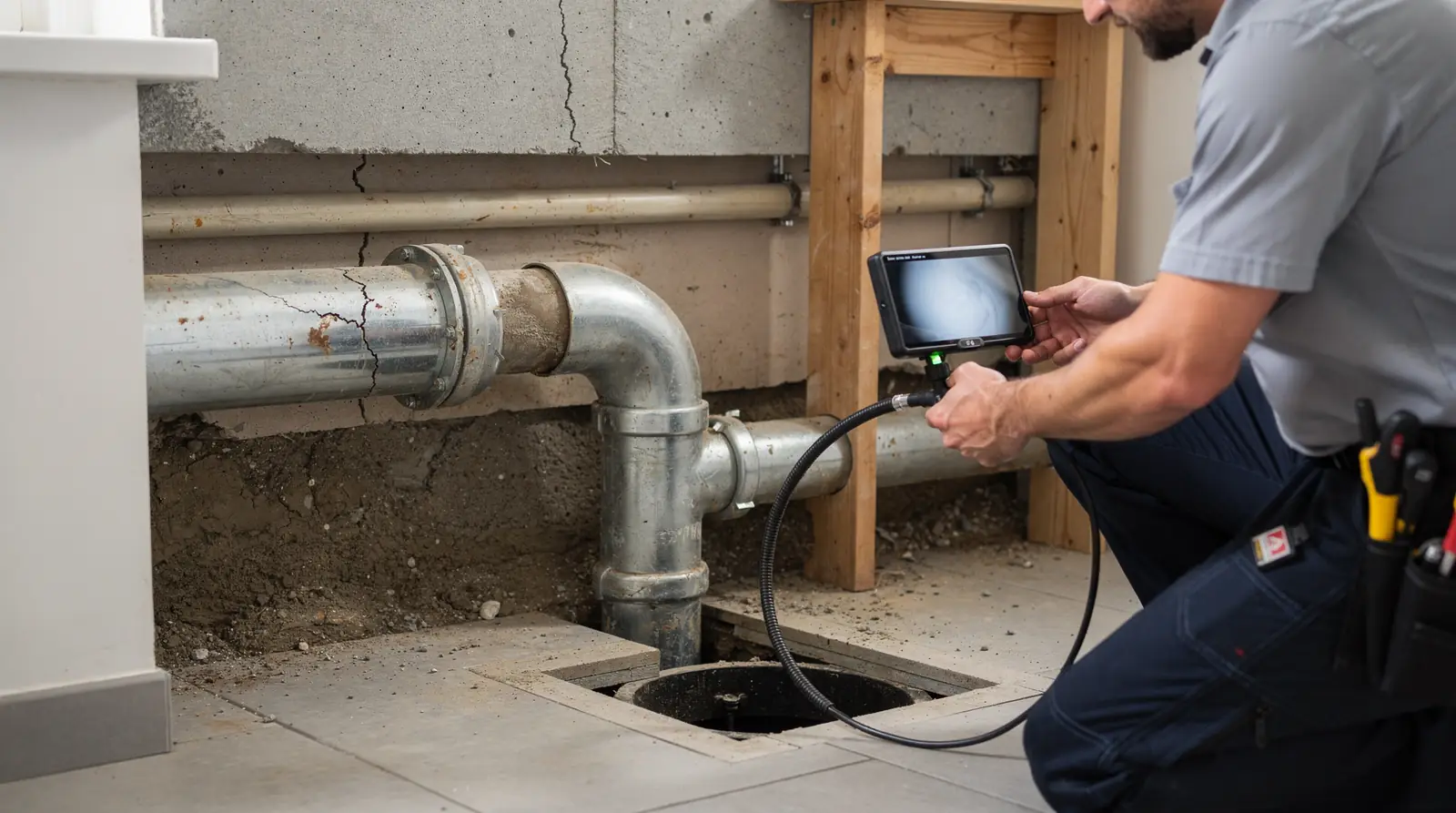 A sewer camera is a valuable tool for determining whether there's a problem