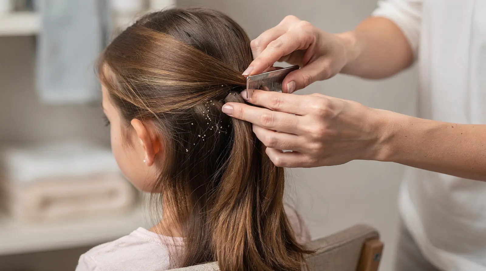 Because symptoms can be silent, checking the scalp roughly twice a month helps catch lice