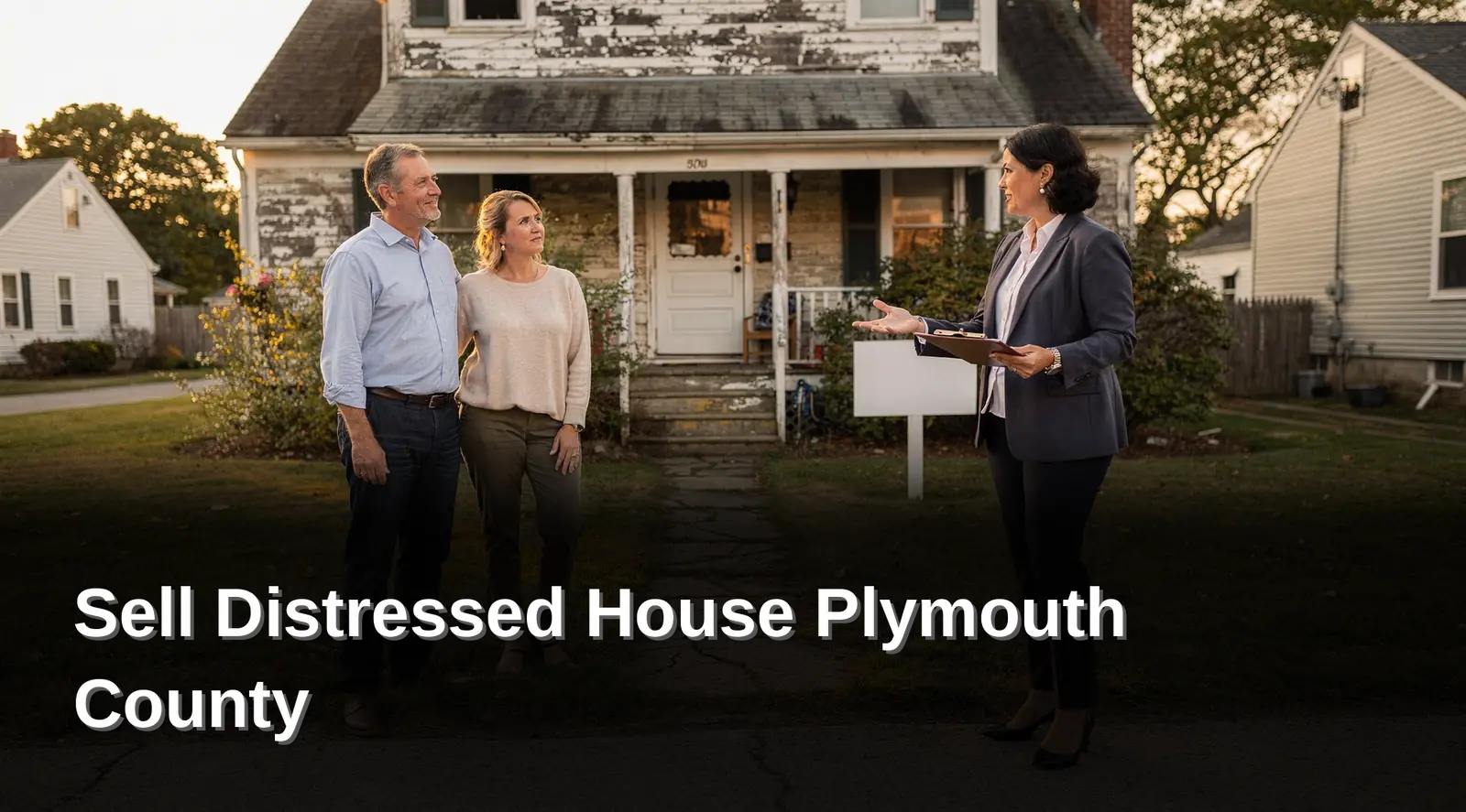 Distressed fixer-upper home in Plymouth County, Massachusetts