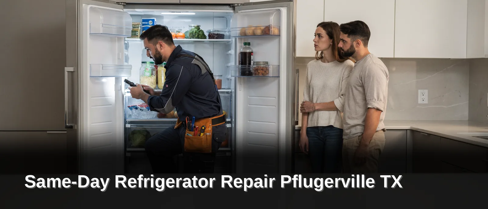 A warm refrigerator can lead to spoilage within hours, making same-day repair crucial. Spoiled groceries
