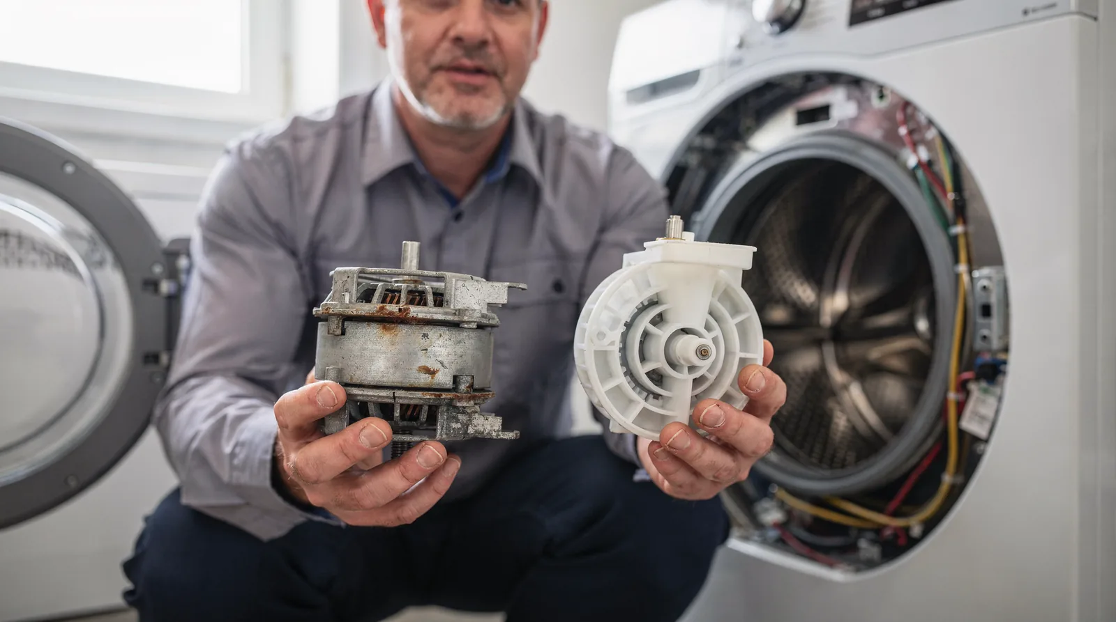 Replacement makes sense if the repair cost exceeds 50% of a new unit's price, especially