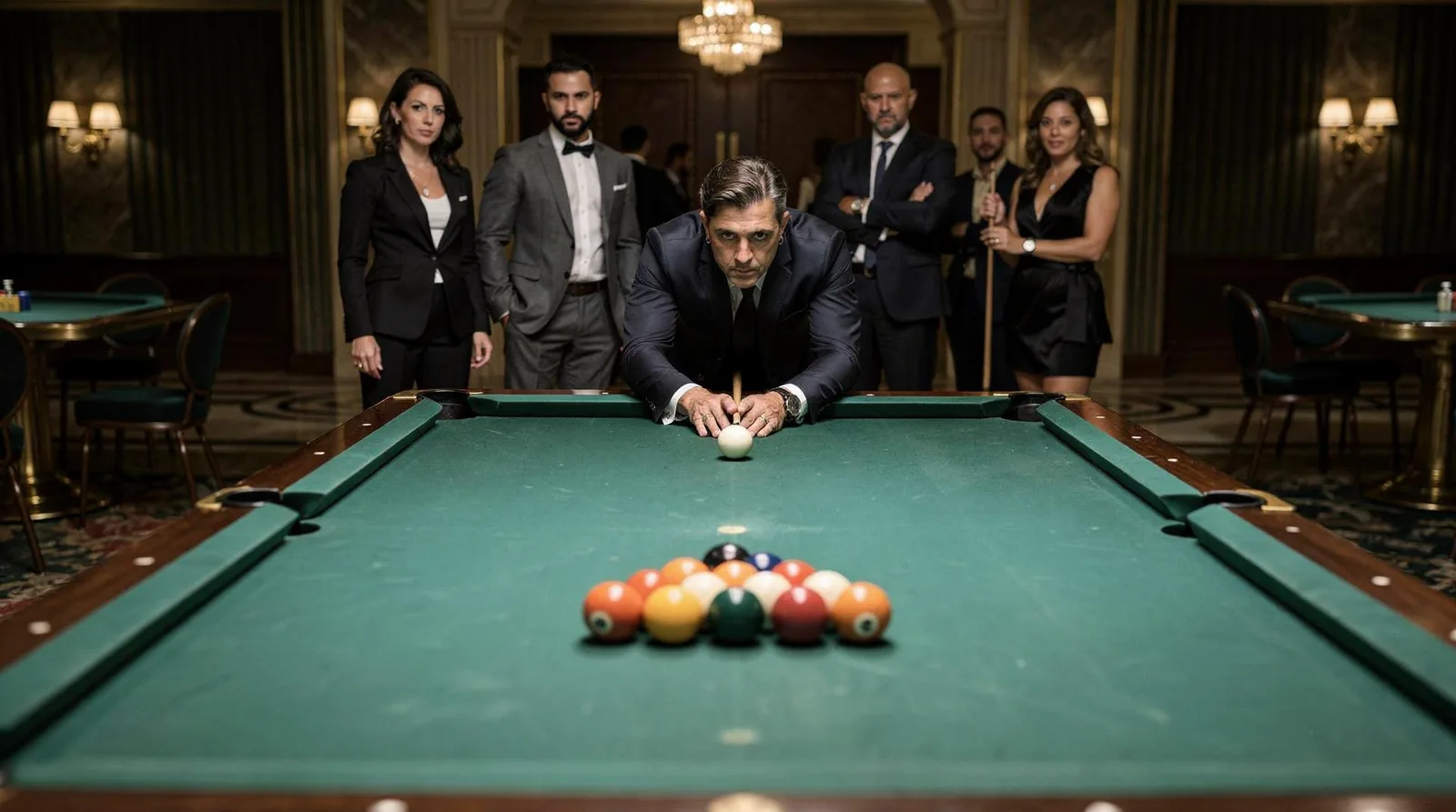 A single decisive contest, with everything riding on it, pulls an audience into the frame