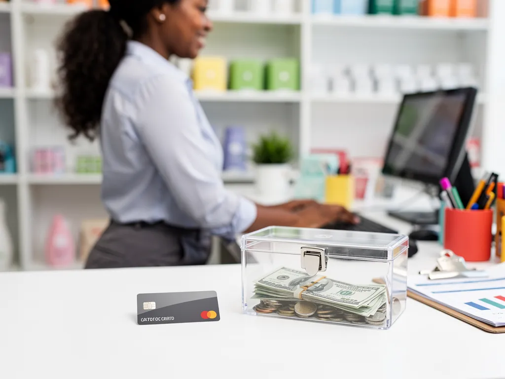 Secured credit card backed by a cash deposit for a new business