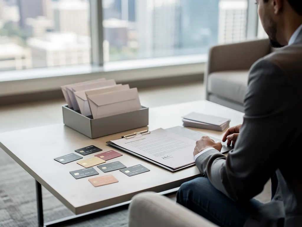 Business owner reviewing EIN-based credit building strategies and card options