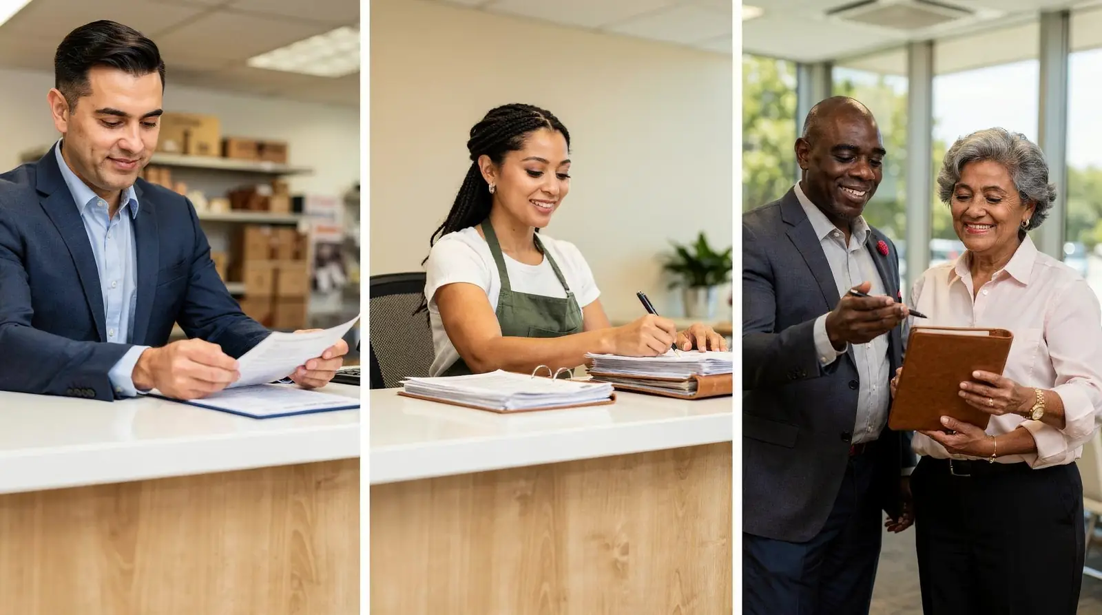 A lender deposits the full loan amount into a business bank account on day one