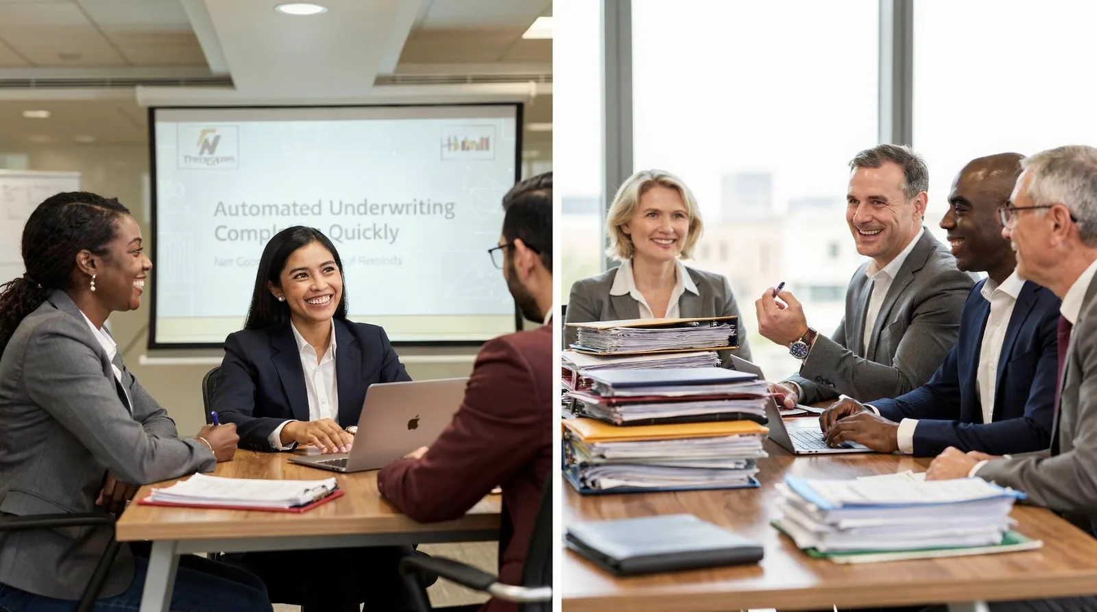 Automated underwriting software reviewing business bank statements