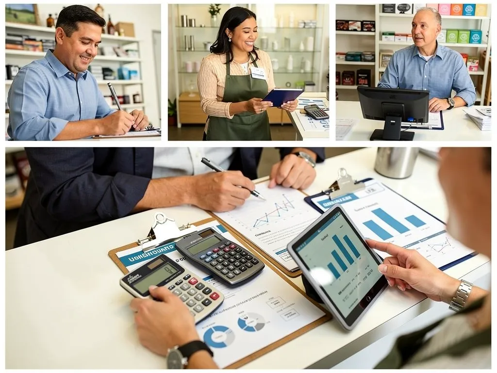 Business owner mapping a growth financing plan with an advisor