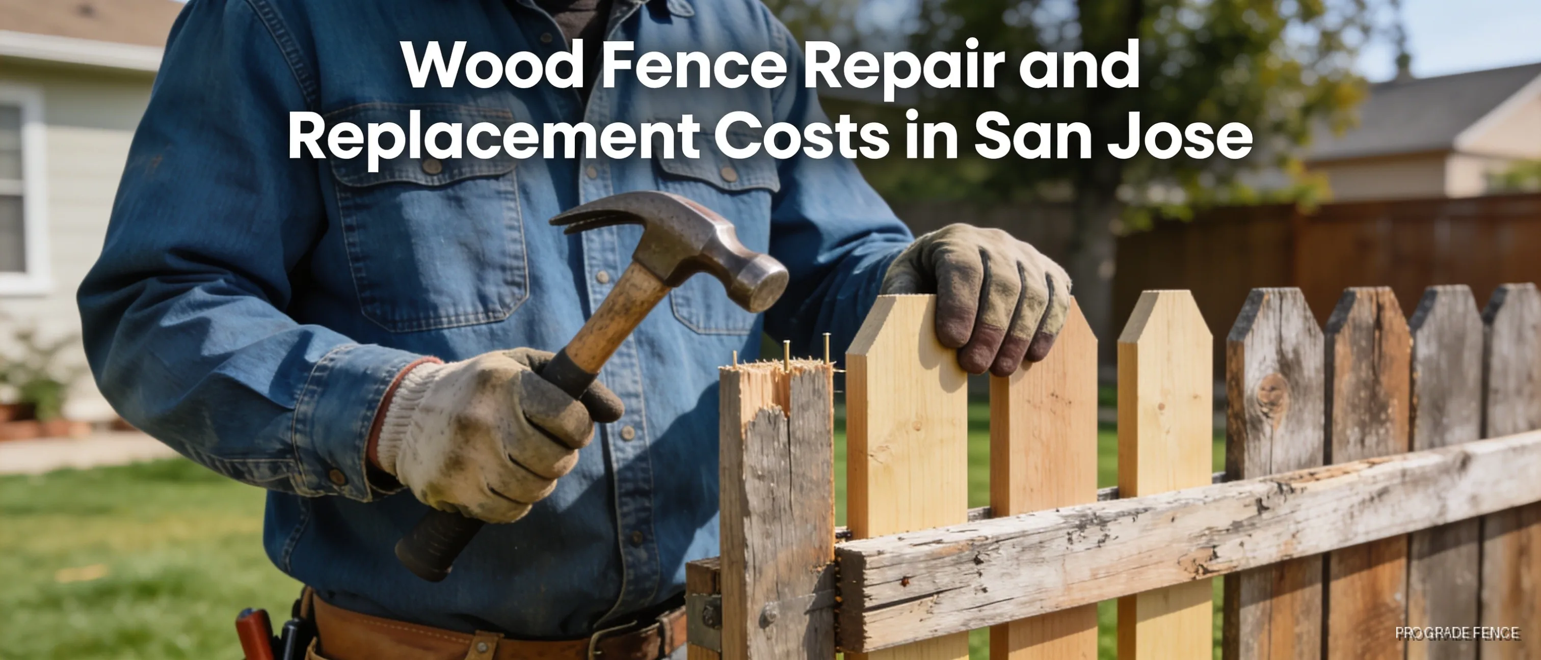 The cost to repair a wood fence in San Jose depends on factors including project
