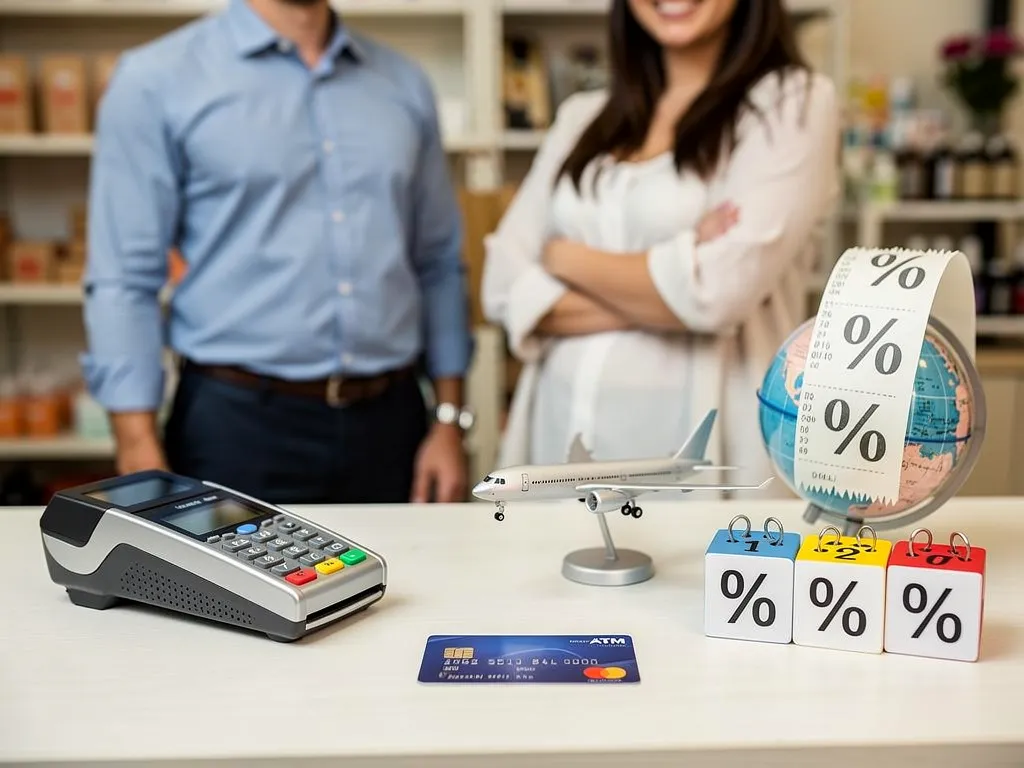 Cash advance, foreign transaction, and late payment fee warning icons