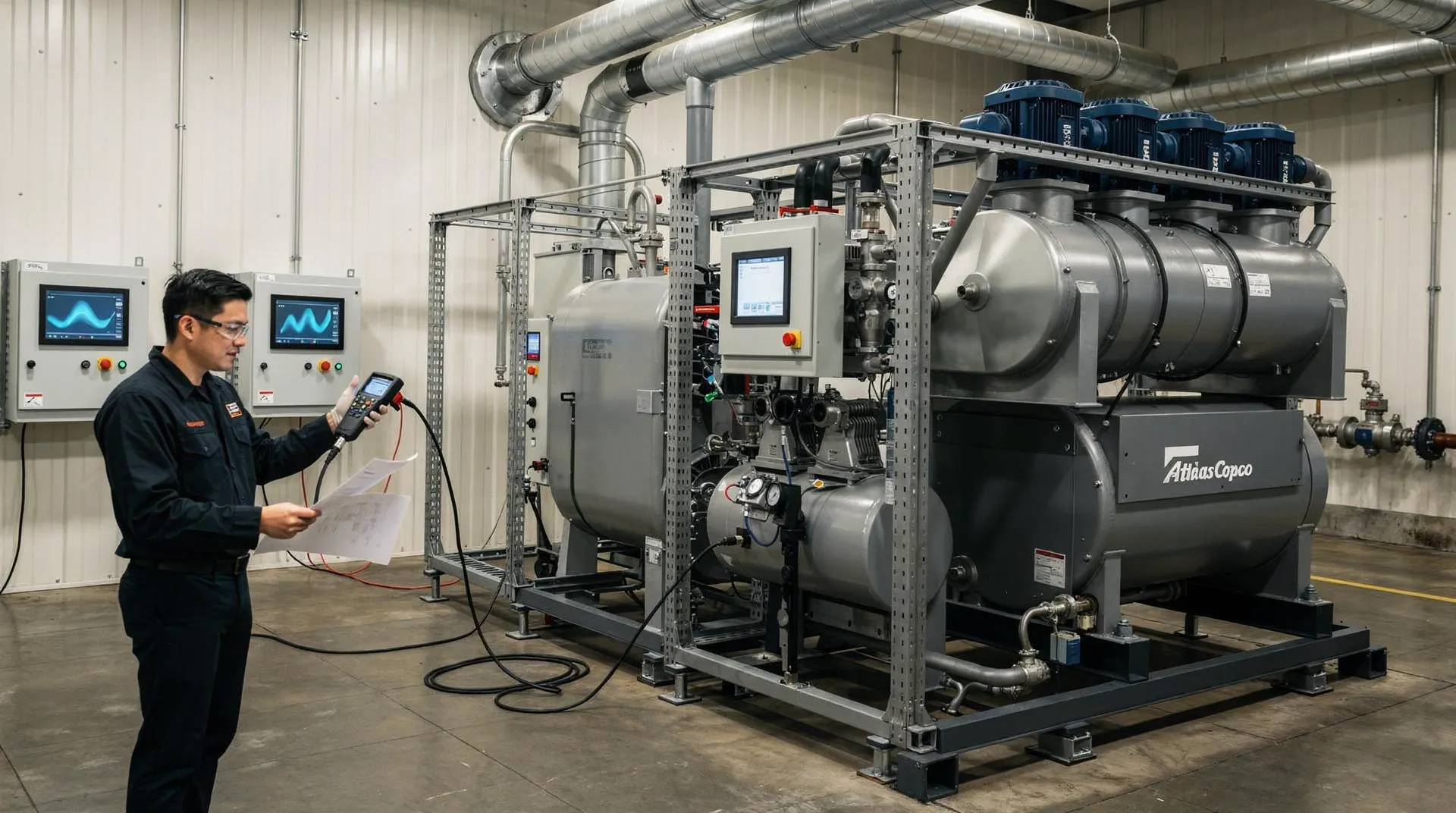Vibration problems can emerge after a compressor is relocated or reinstalled, as demonstrated