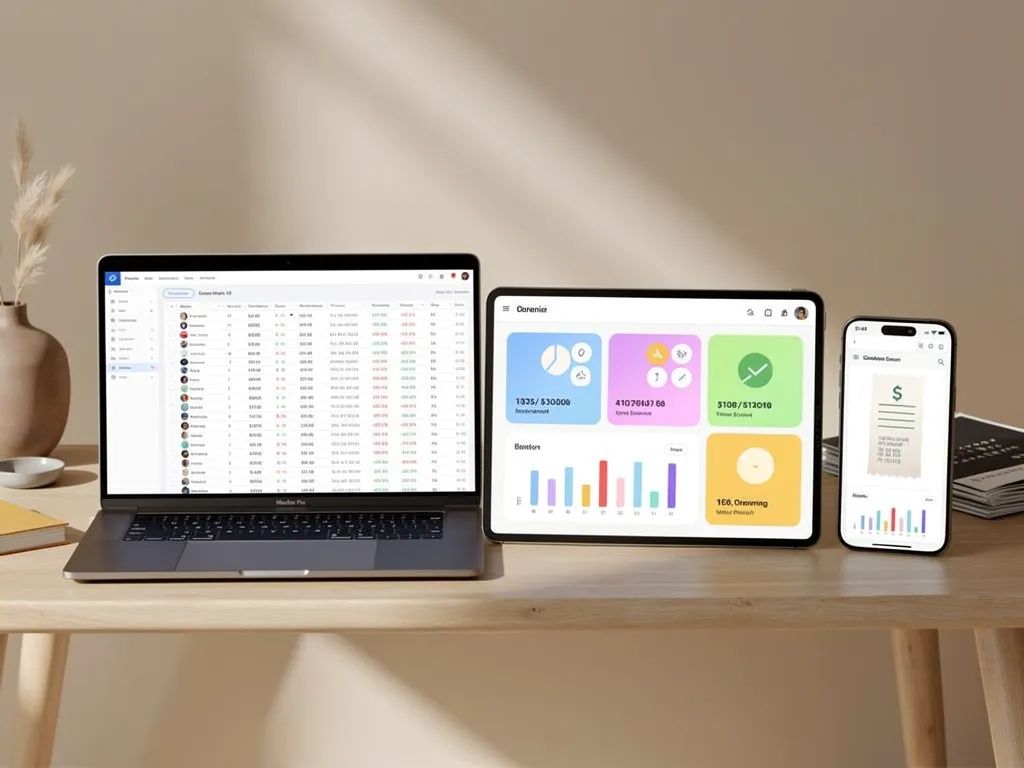 Bulleted summary comparing Excel spreadsheets and accounting software