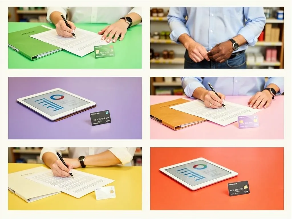 Financial documents and tax returns used to verify business credit eligibility