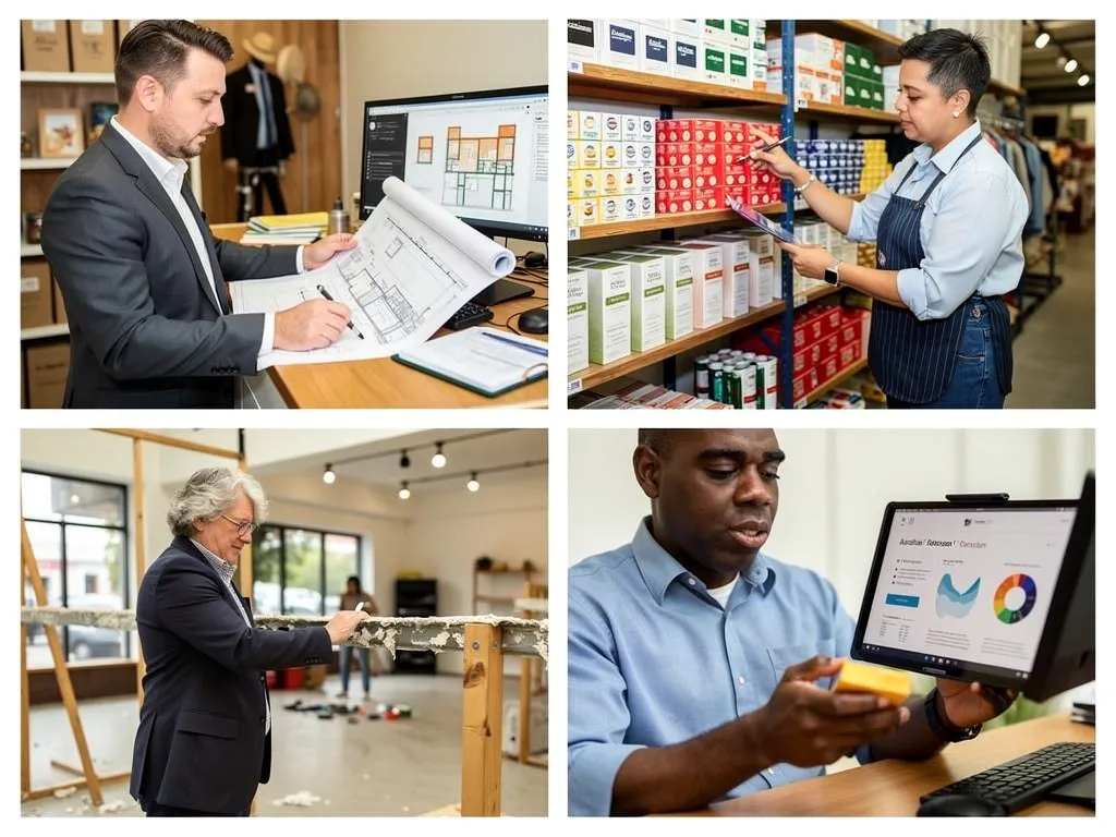 Business owner comparing SBA 7(a) and SBA 504 loan options for expansion
