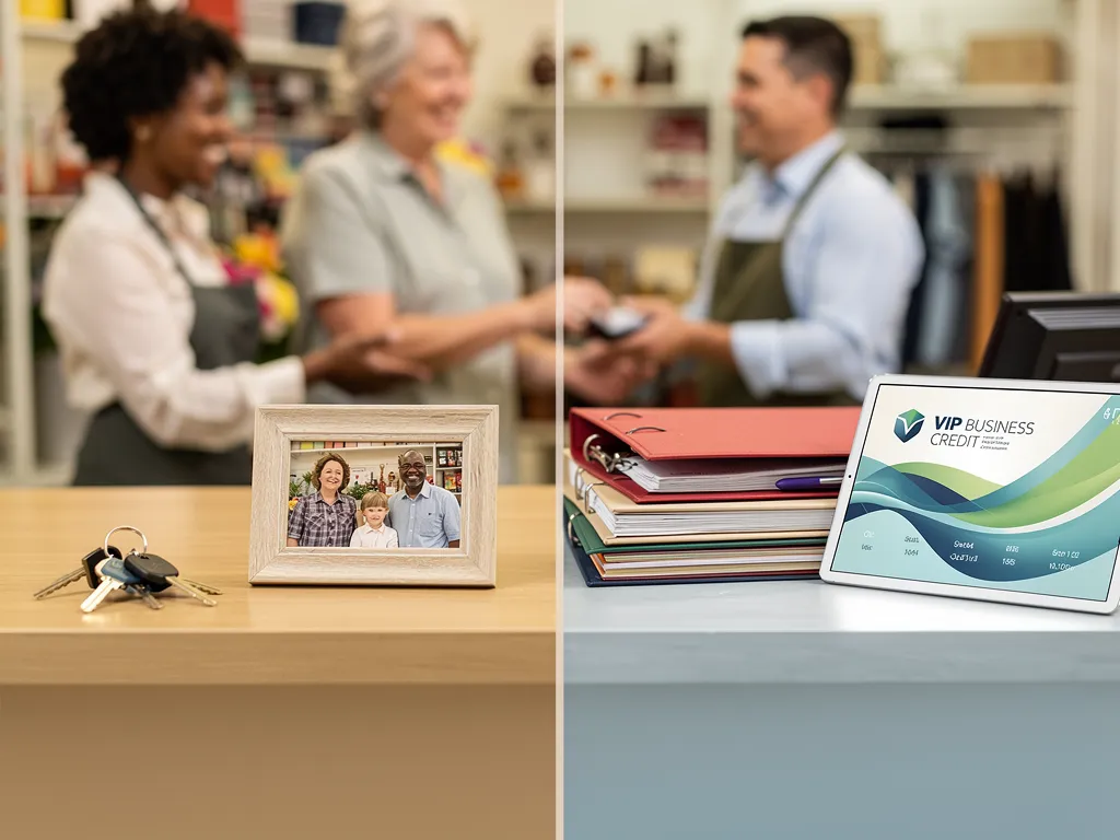 EIN-based business credit file separating personal and business finances