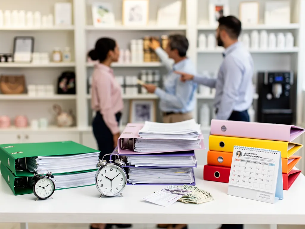 Clock and calendar imagery representing business loan funding timelines