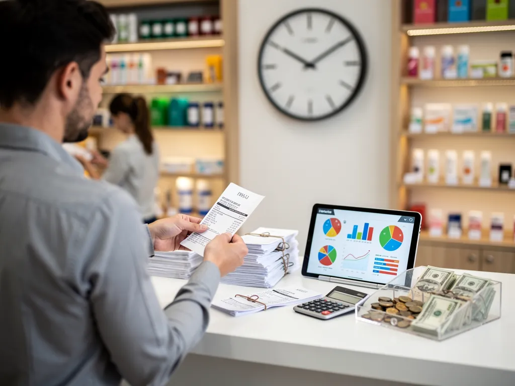 Invoice moving through a factoring process into immediate business cash