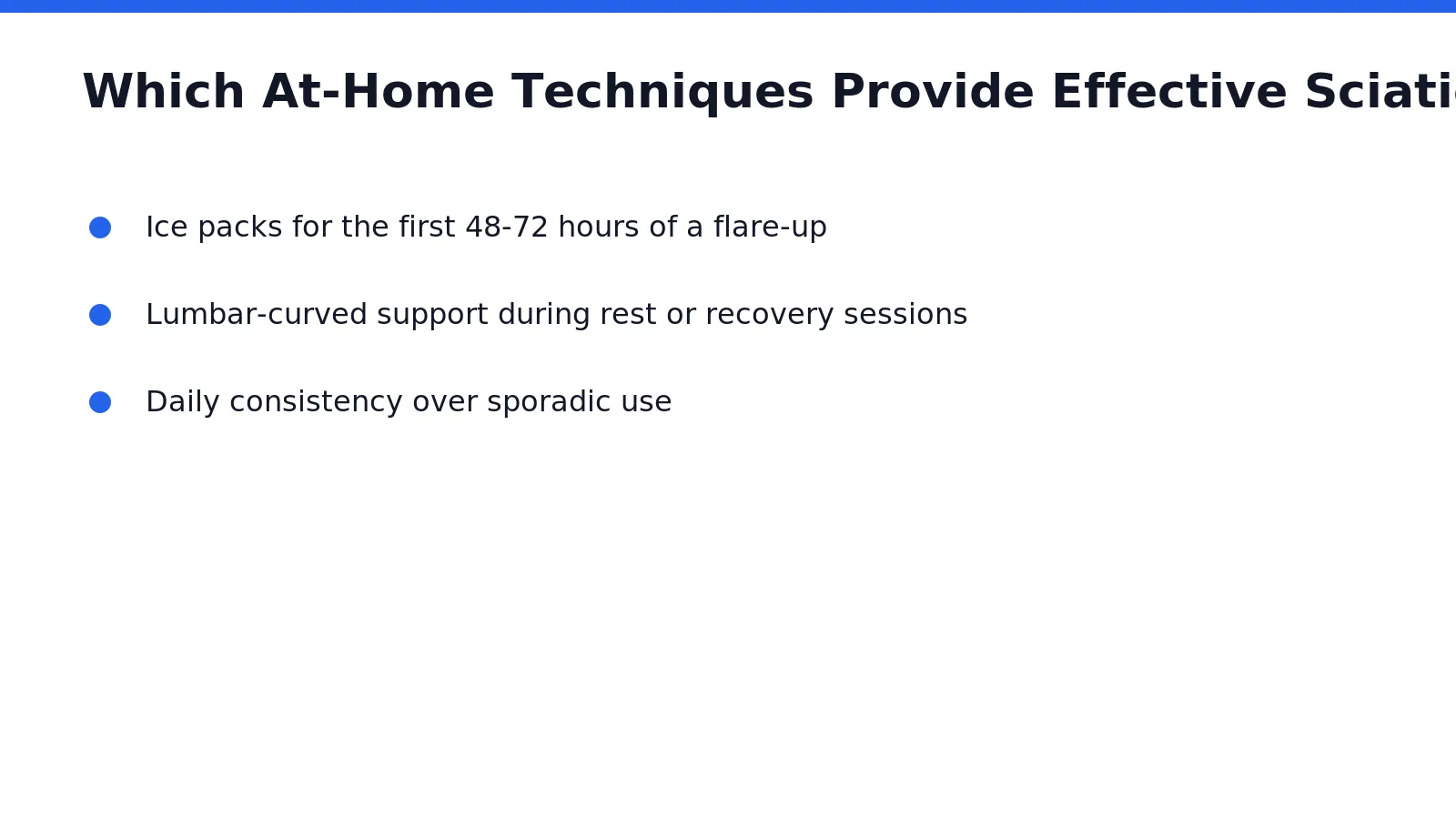 Cold therapy and targeted spinal support offer two of the most reliable paths to sciatica relief