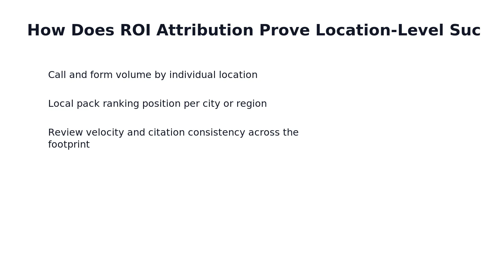 Consistent citation and profile signals across a network raise visibility for every branch or franchise