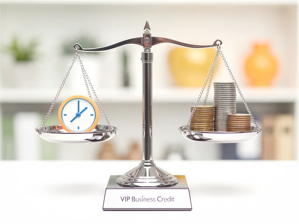 Scale balancing fast funding approval against long-term loan cost