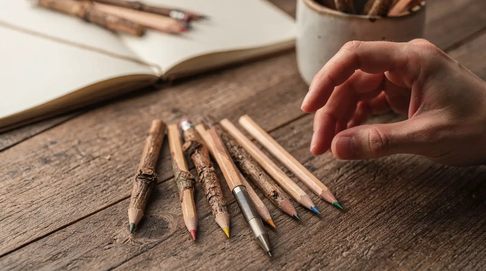Twig Pencils offers three core product types within the Apple Wood Pencils collection. Customers can