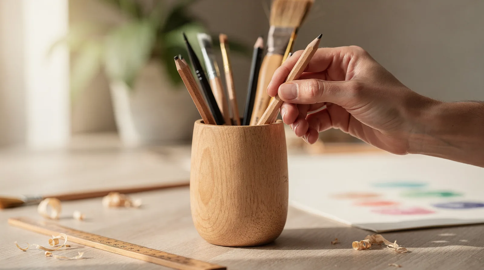 Natural wood art supplies bring two distinct advantages to Eco-Friendly Art Projects: safety and sustainability