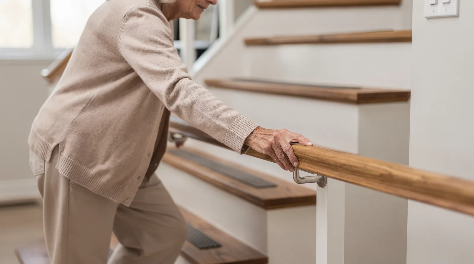 Clear walkways reduce fall risk more than any single safety device. Fall prevention starts