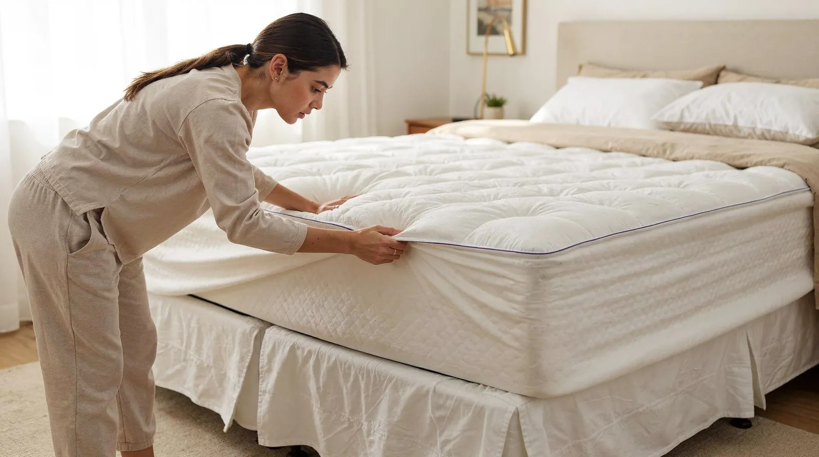Oversized toppers cause the most trouble for Australian beds. A topper hanging past the mattress