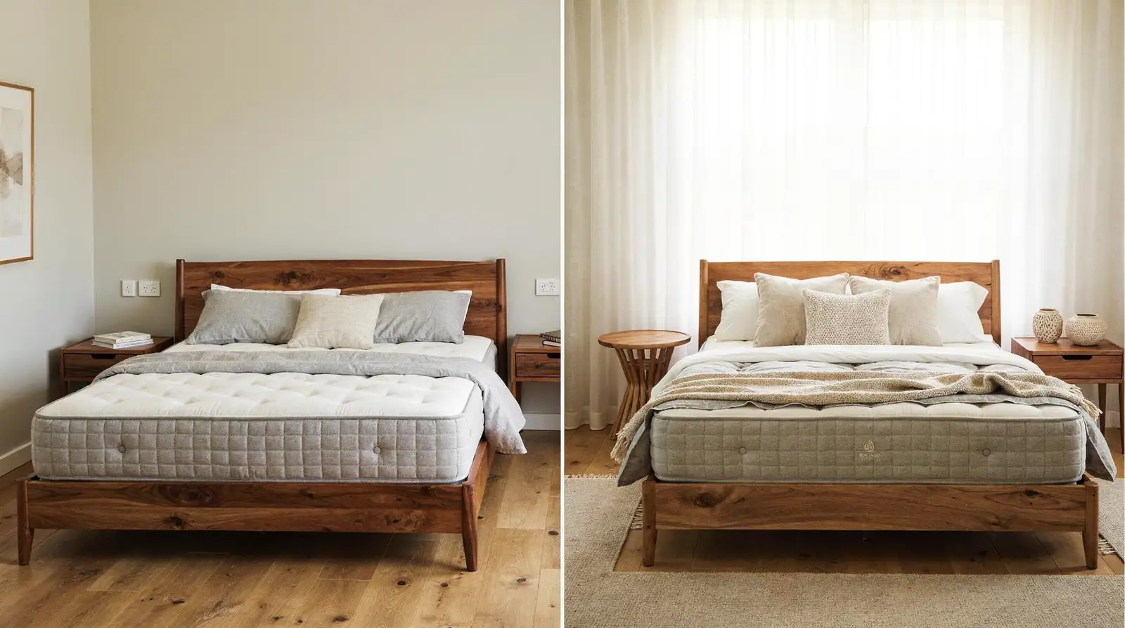 Room dimensions matter as much as mattress dimensions when picking a bed. A frame
