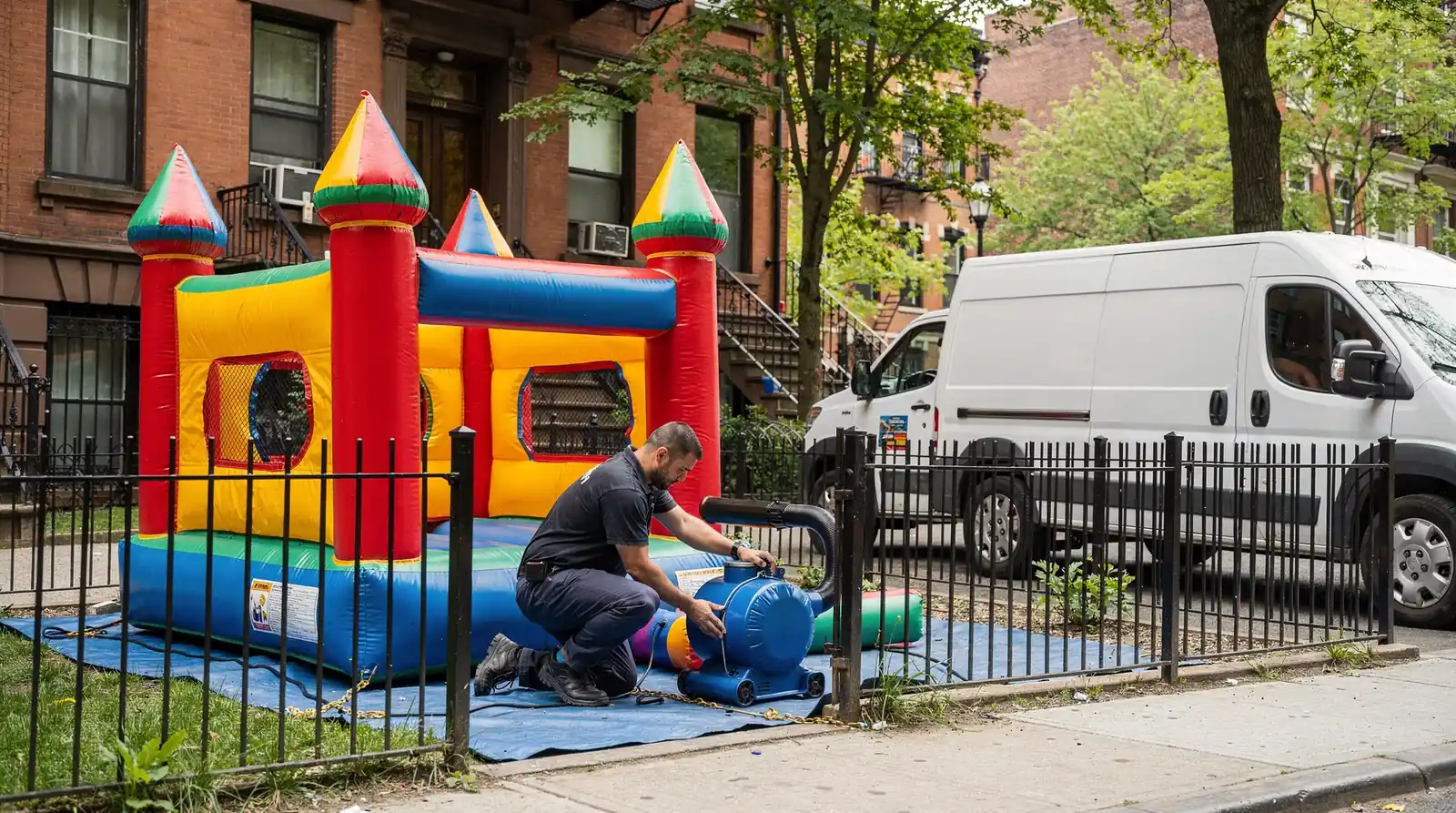 Coverage area, staffing quality, and service commitment separate one New York City bounce house provider