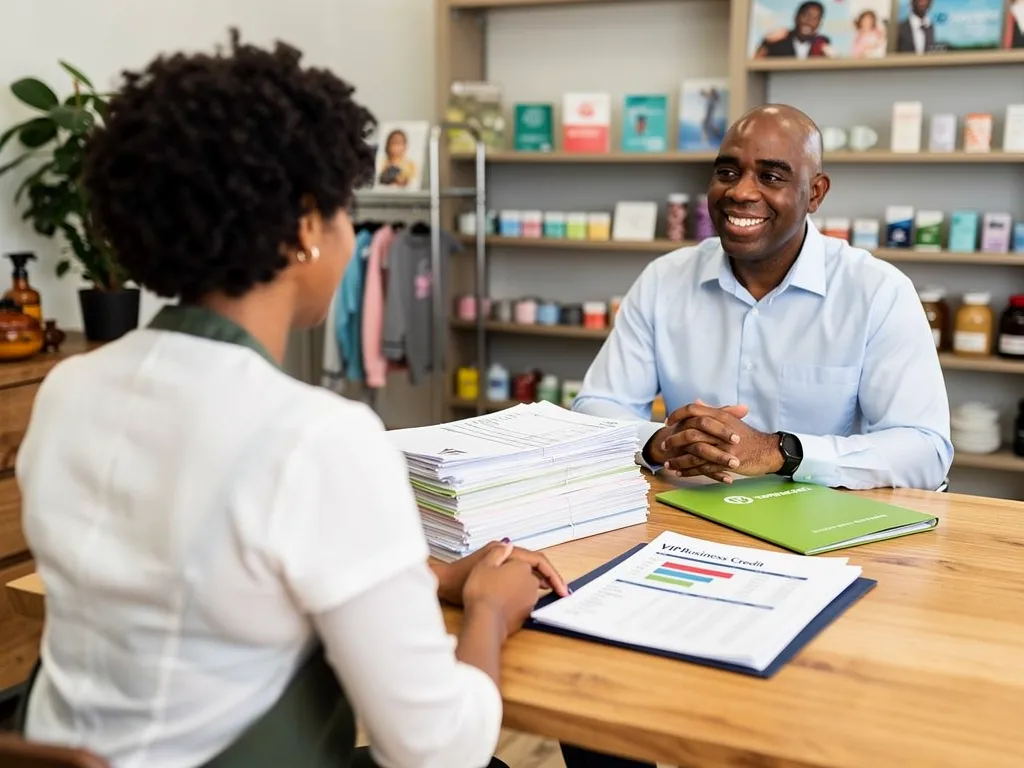 Business owner selling unpaid invoices to a factoring company for cash