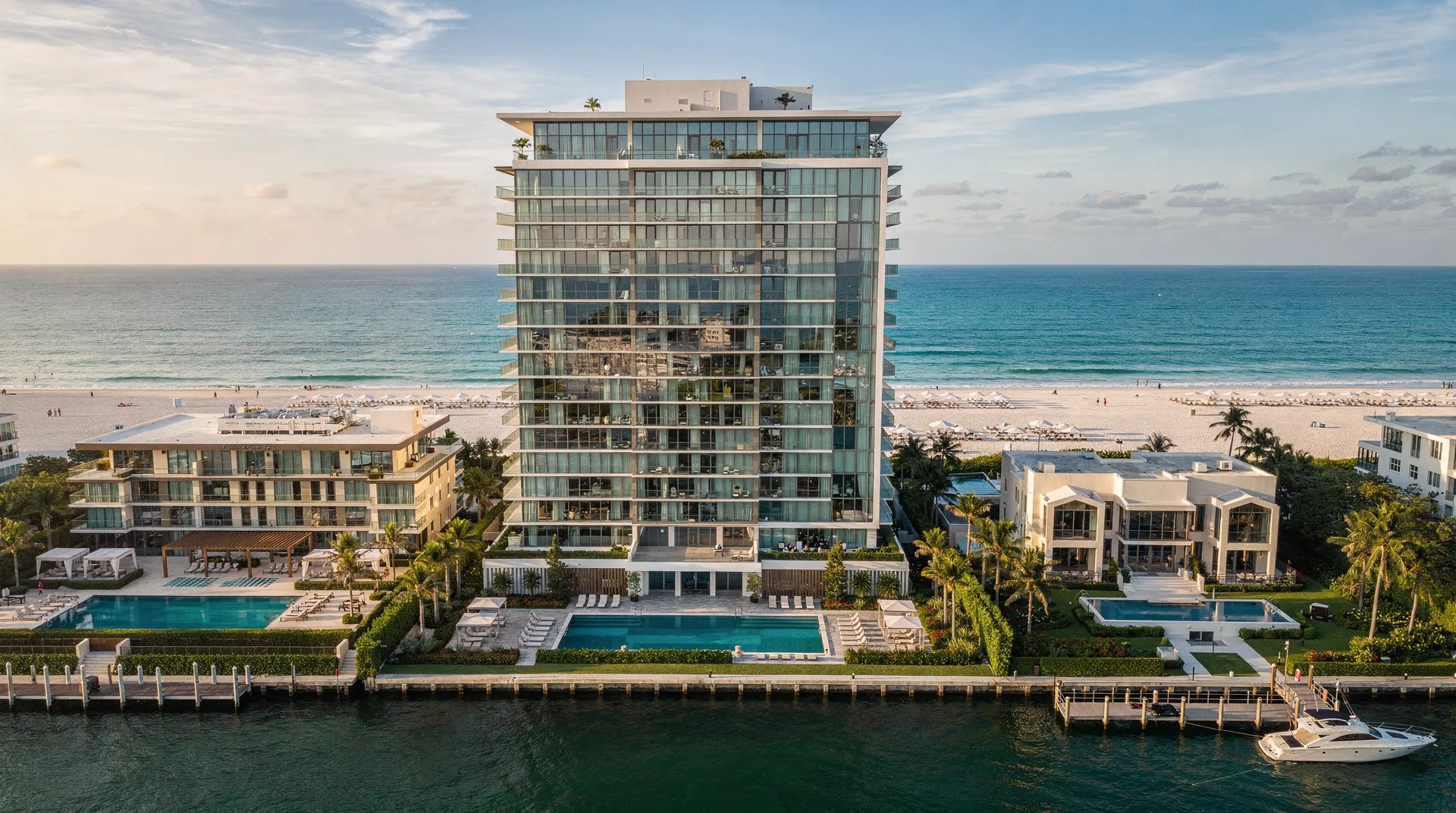 Mid-Beach offers luxury condos across multiple price tiers, from under $2,000,000 to over $10,000,000