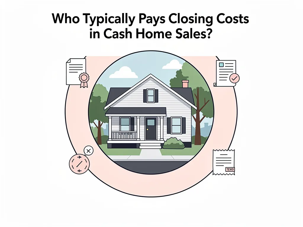 Buyer and seller reviewing itemized closing cost statement