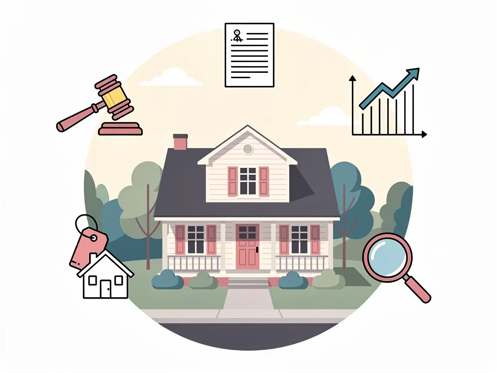 Estate attorney reviewing probate documents for inherited home