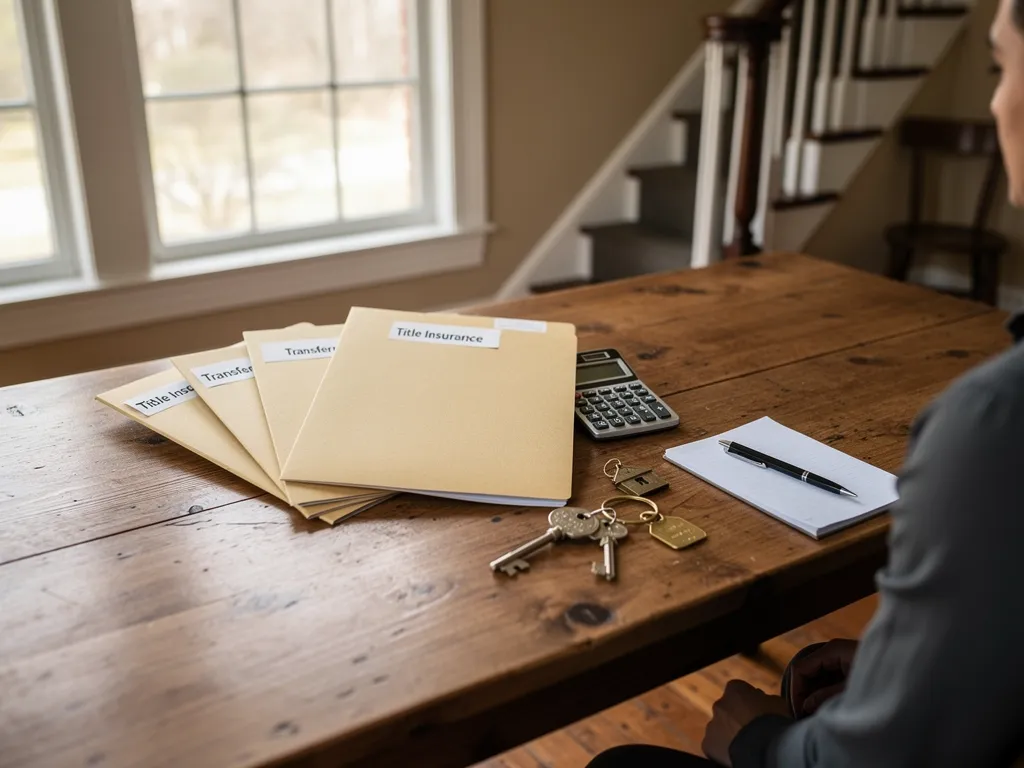 Itemized closing cost statement for historic home cash sale