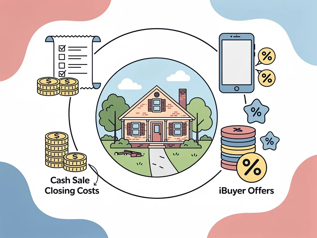 Chart comparing cash sale fees against iBuyer service charges