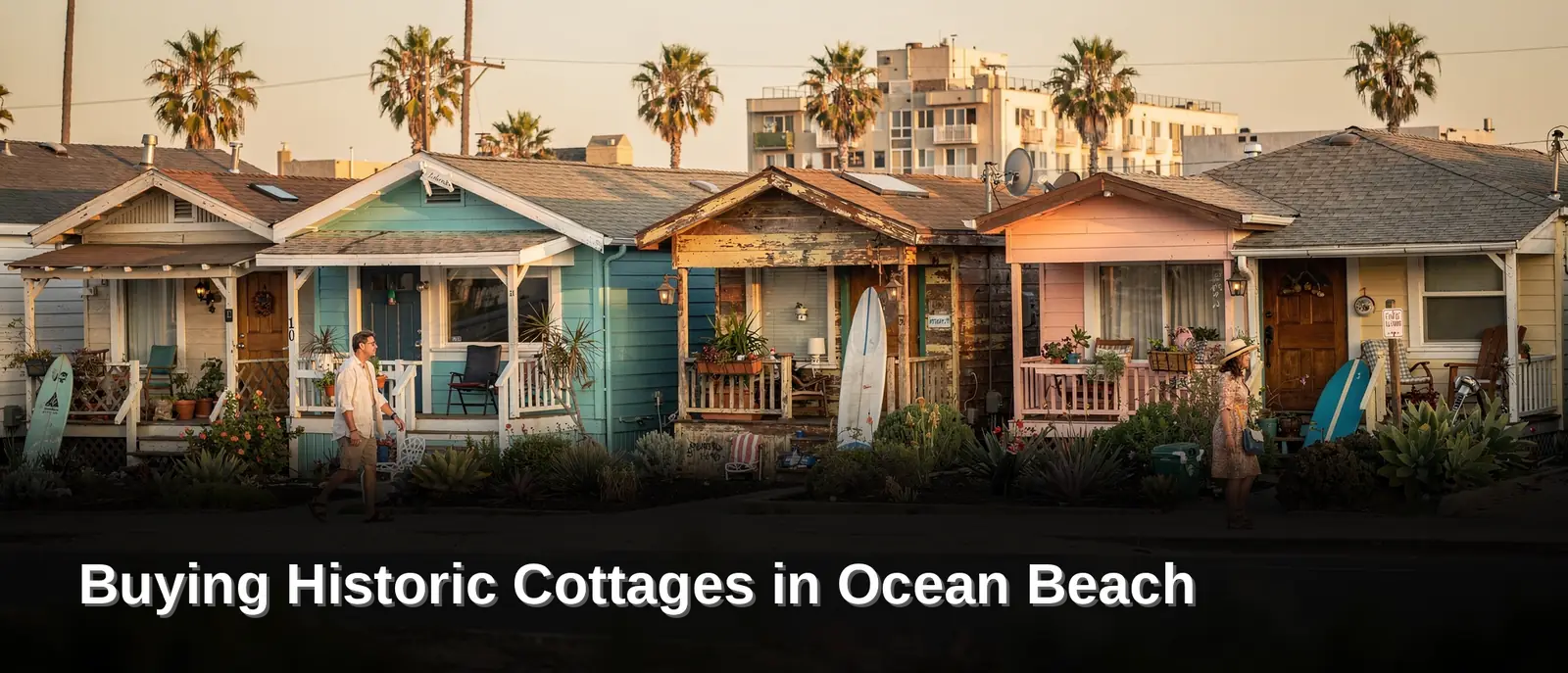Historic beach cottage in Ocean Beach, San Diego near the coast