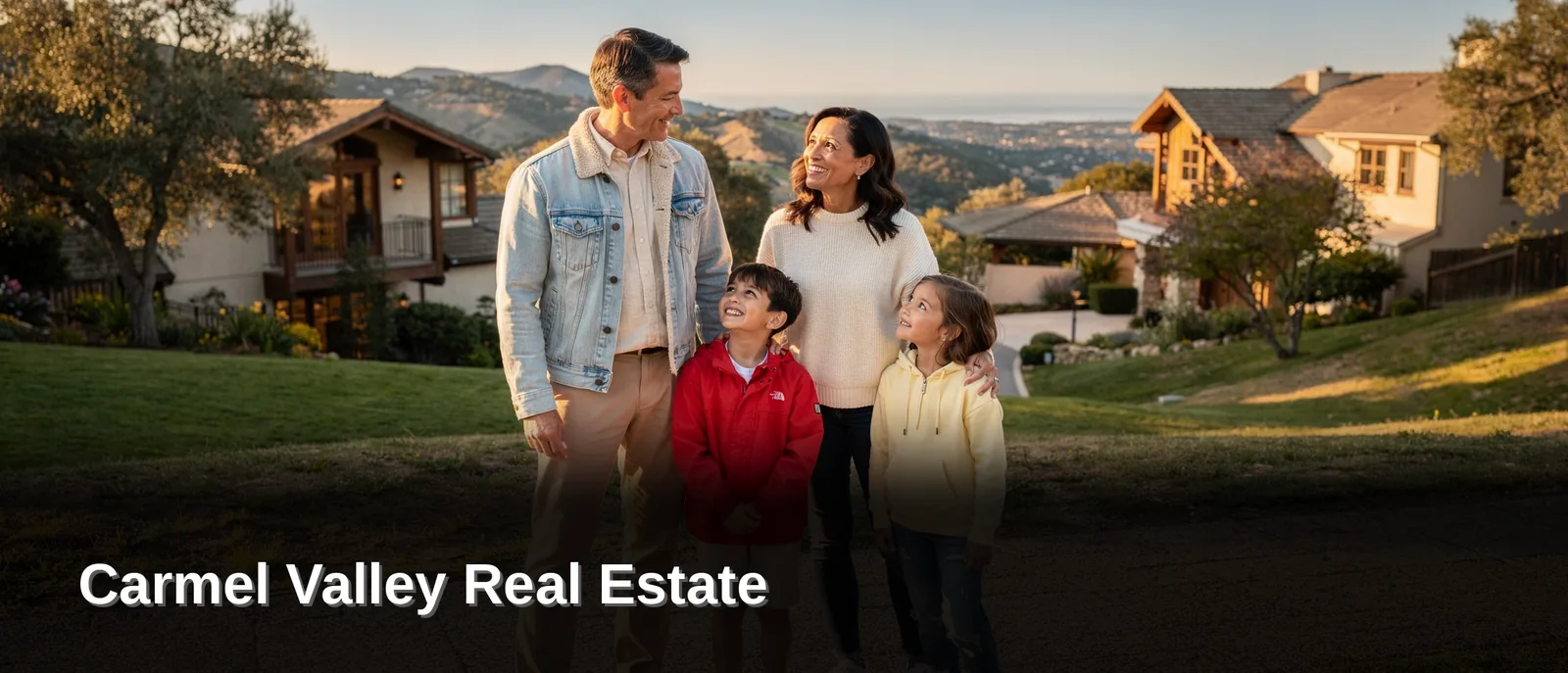 Master-planned homes and green space in Carmel Valley, San Diego