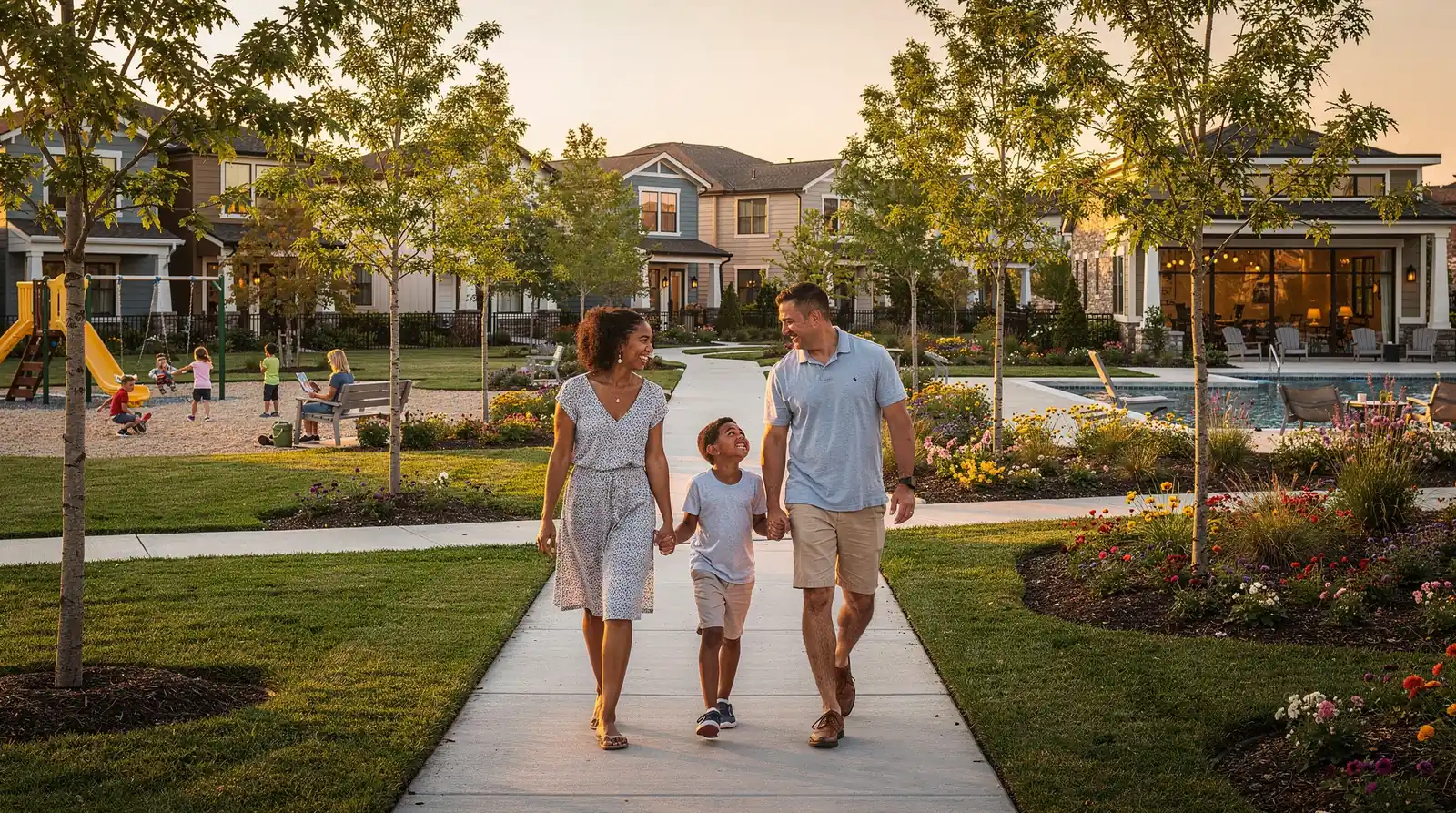 Townhomes in a Carmel Valley neighborhood