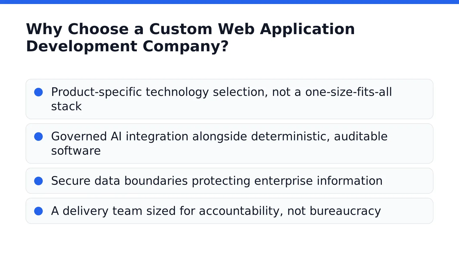 Why choose a custom web application development company