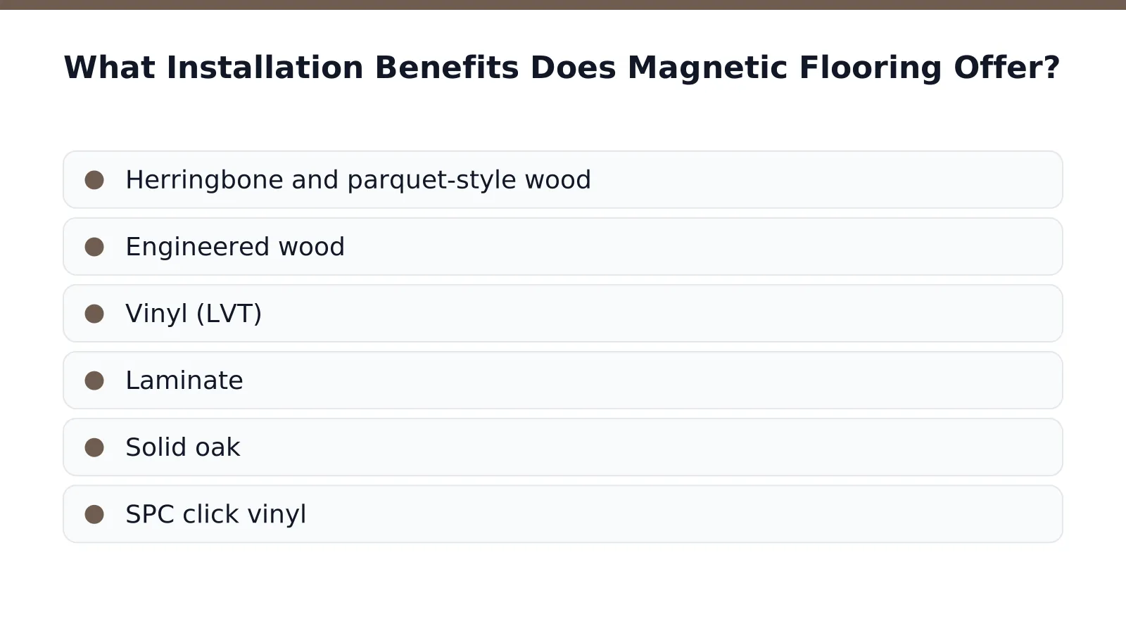 What Installation Benefits Does Magnetic Flooring Offer