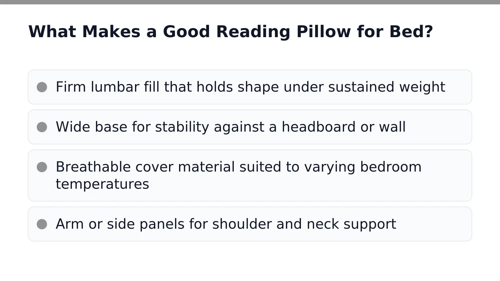 What Makes a Good Reading Pillow for Bed