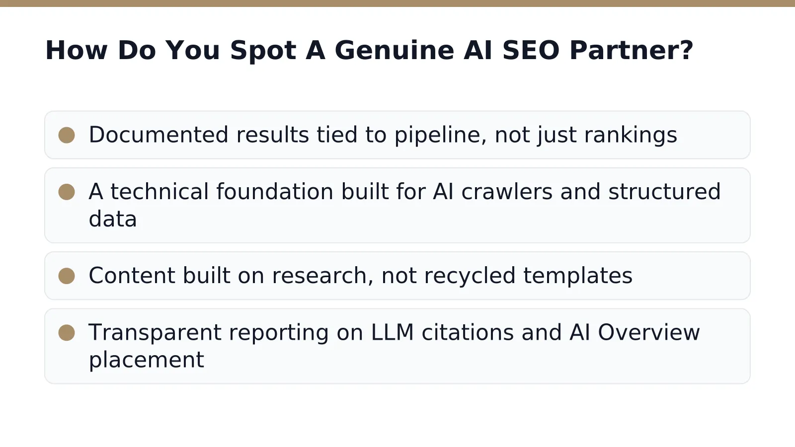 How Do You Spot A Genuine AI SEO Partner