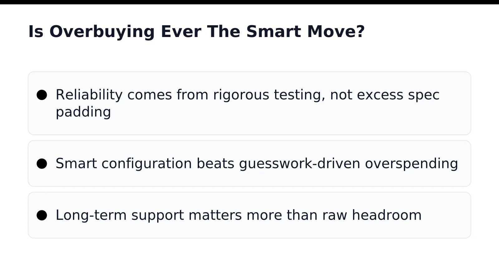 Is Overbuying Ever The Smart Move