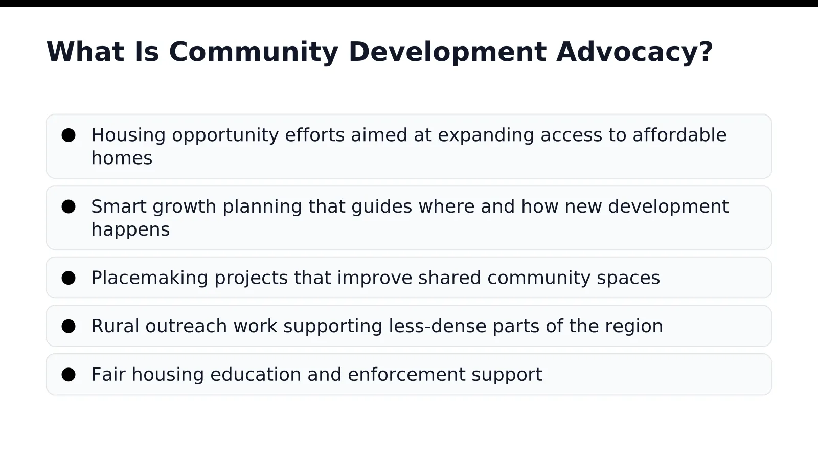 What Is Community Development Advocacy