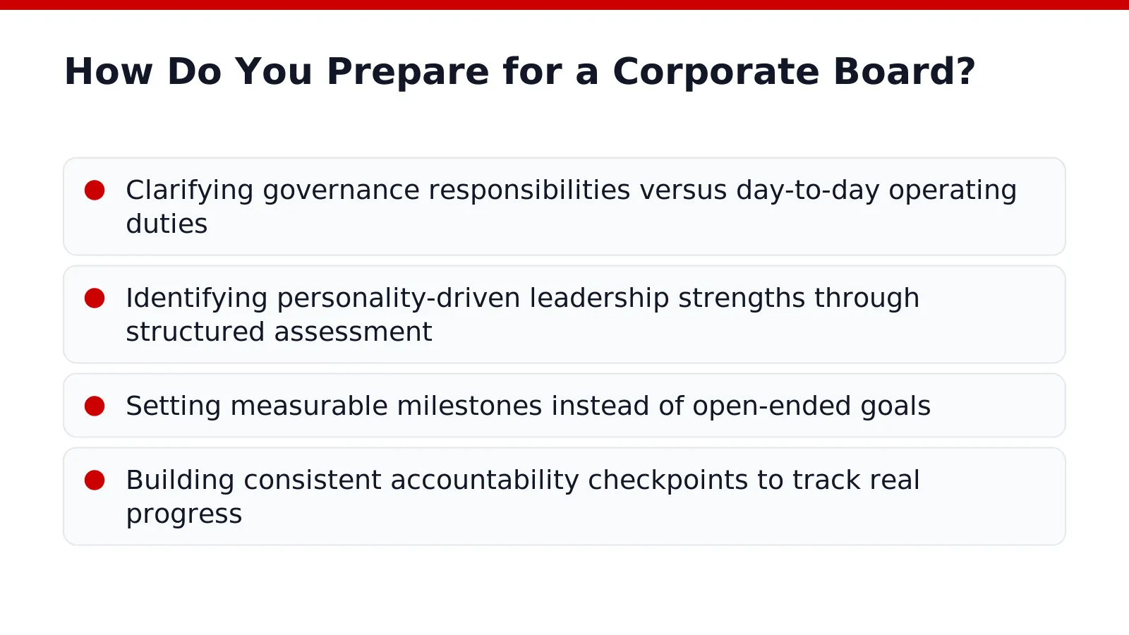 How Do You Prepare for a Corporate Board