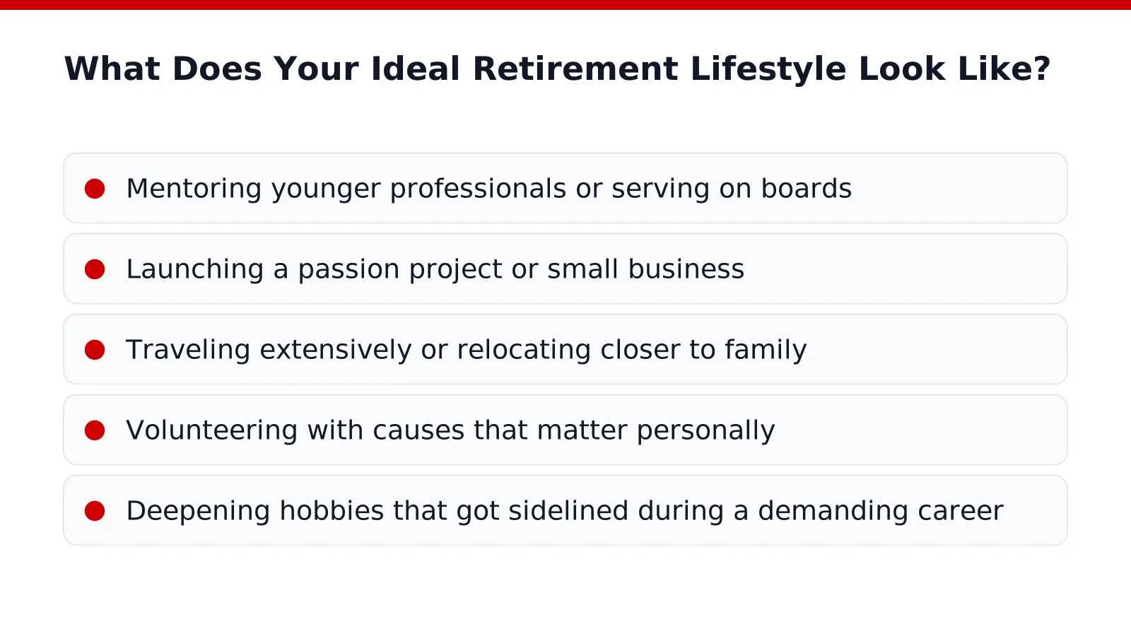 What Does Your Ideal Retirement Lifestyle Look Like