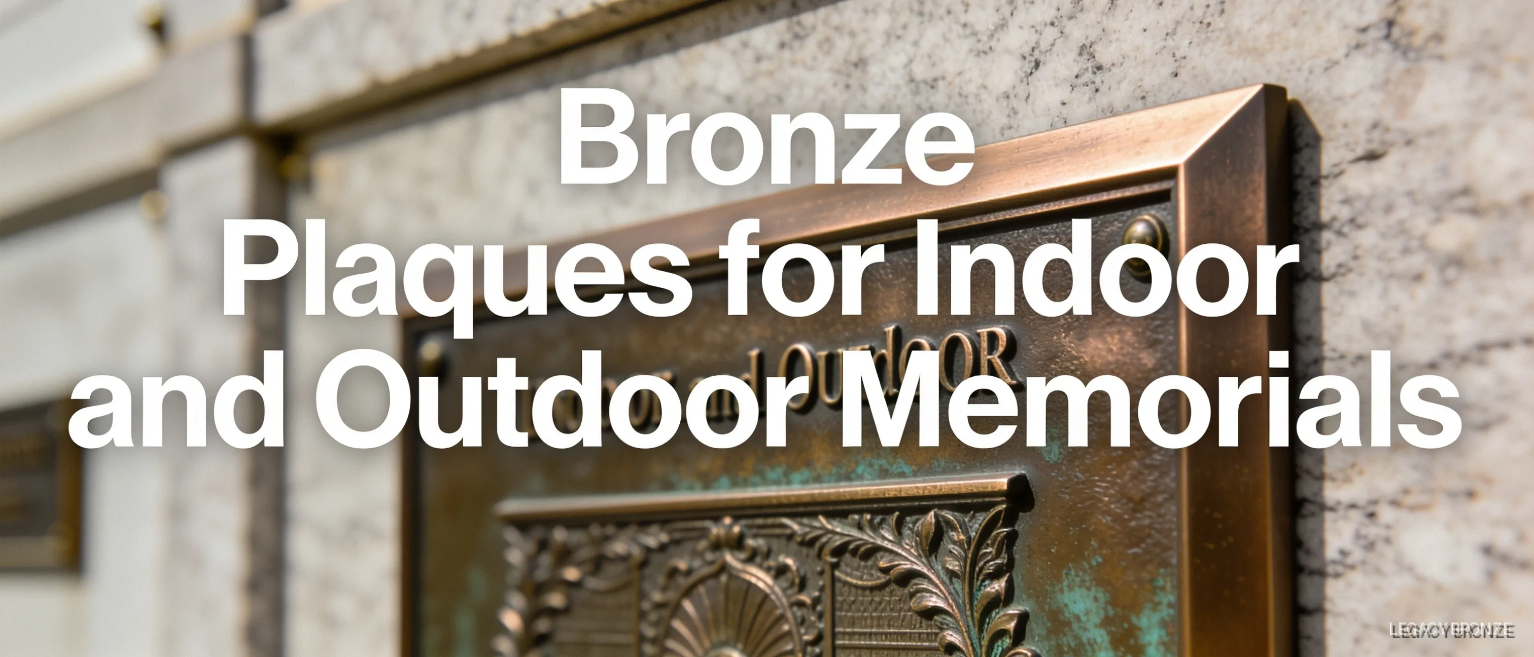 Legacy Bronze offers bevel plaque styles as part of its product lineup for memorial applications