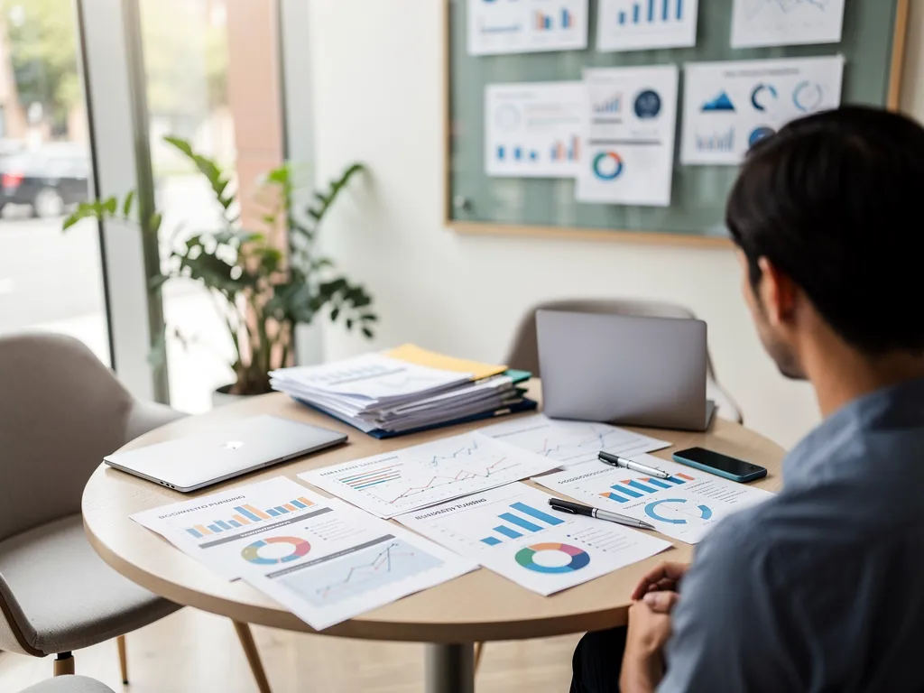 Chart and graphs illustrating small business loan approval trends